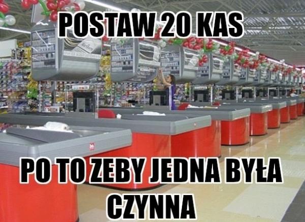 Postaw 20 kas żeby jedna była czynna