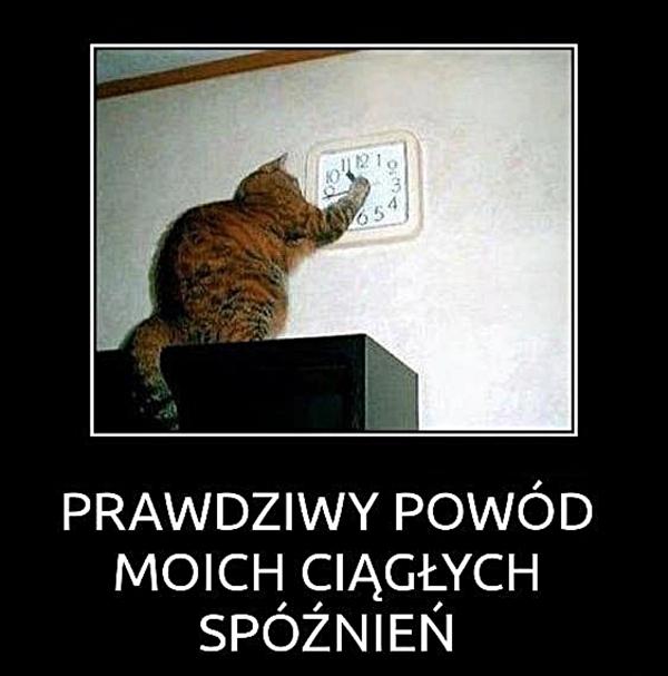 Prawdziwy powód moich ciągłych spóźnień