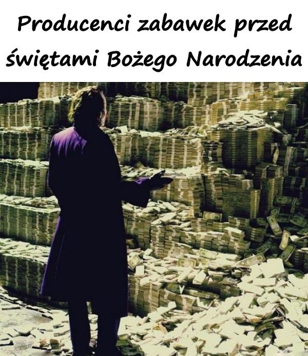 Producenci zabawek przed świętami Bożego Narodzenia