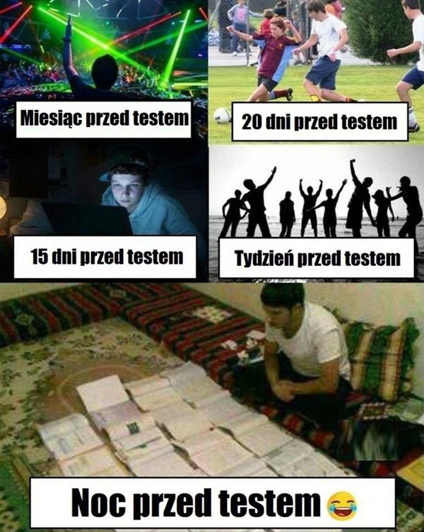 Przed testem