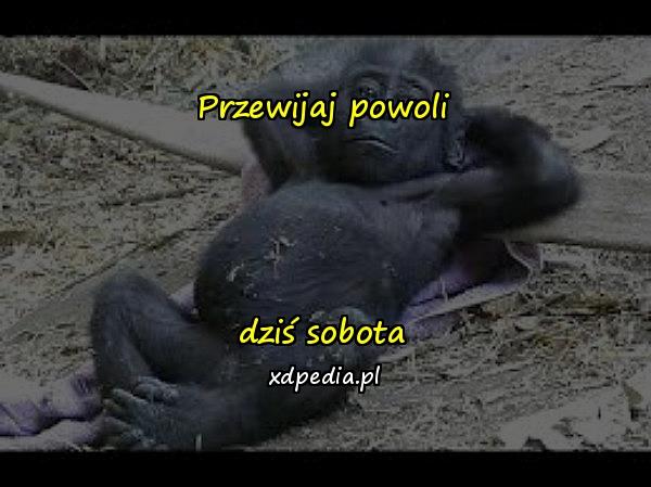 Przewijaj powoli dziś sobota