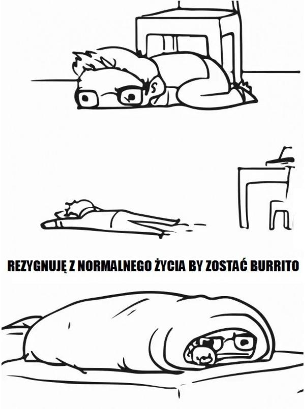 Rezygnuję z normalnego życia by zostać burrito