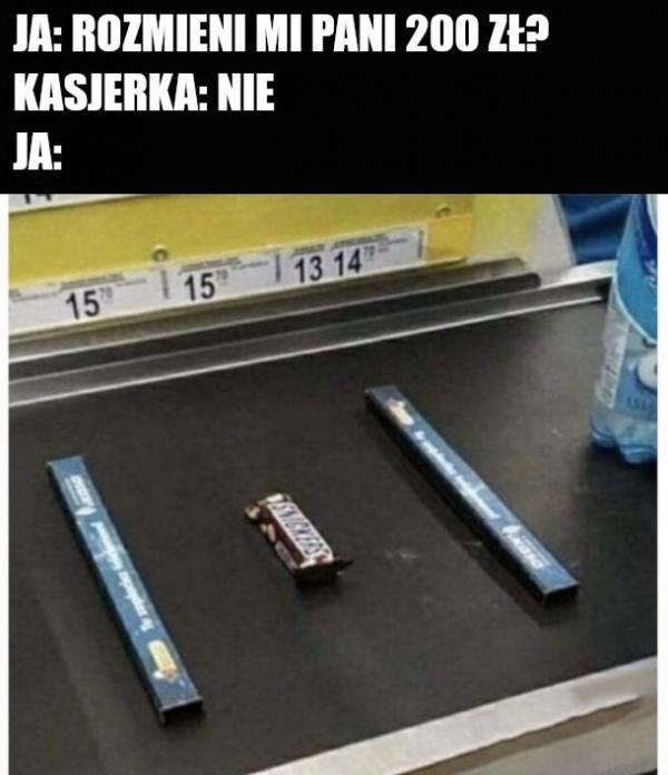 Rozmieni mi Pani 200 zł