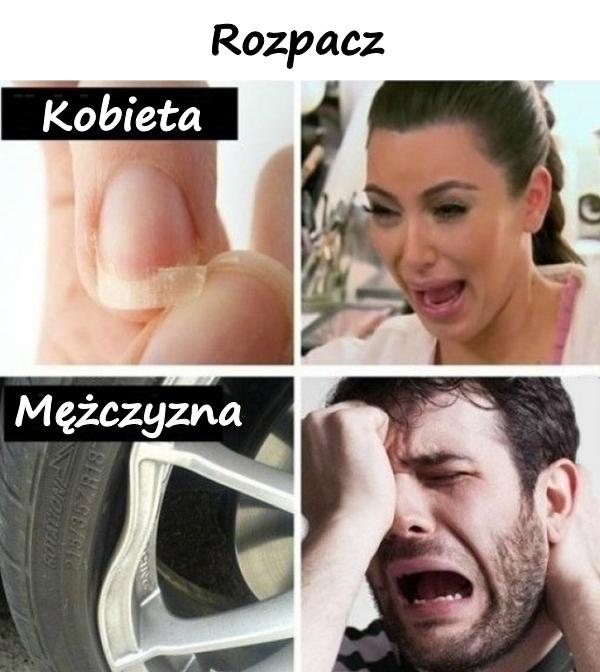 Rozpacz - kobieta vs. mężczyzna