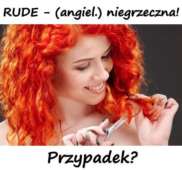 RUDE - (angiel.) niegrzeczna! Przypadek