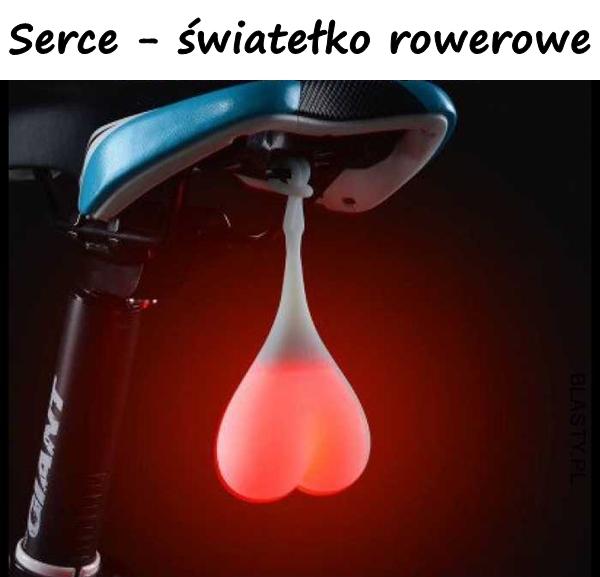 Serce - światełko rowerowe