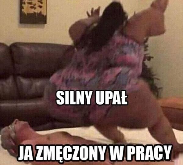 Silny upał w pracy