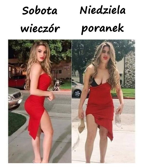 Sobota wieczór vs. Niedziela poranek