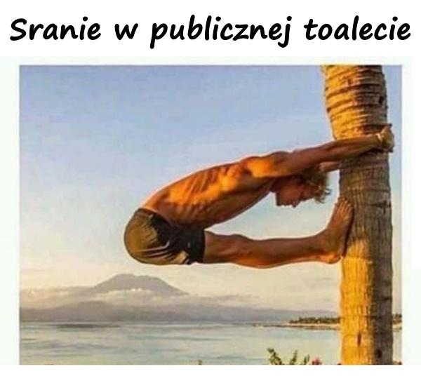 Sranie w publicznej toalecie