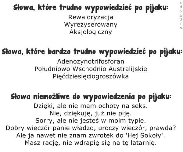 Słowa, które trudno wypowiedzieć po pijaku: Rewaloryzacja