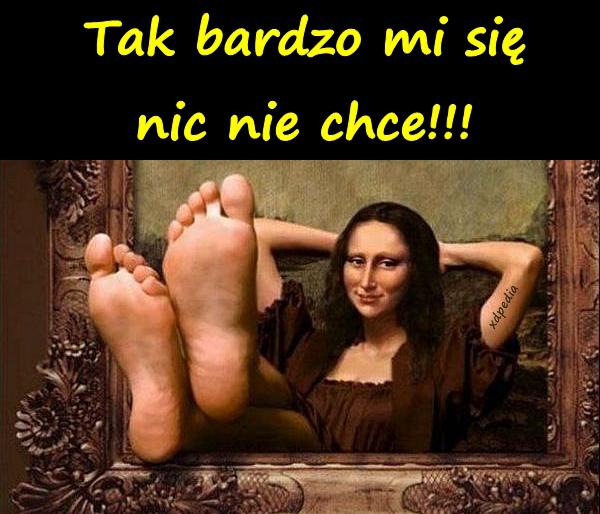 Tak bardzo mi się nic nie chce