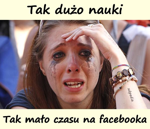 Tak dużo nauki, tak mało czasu na facebooka