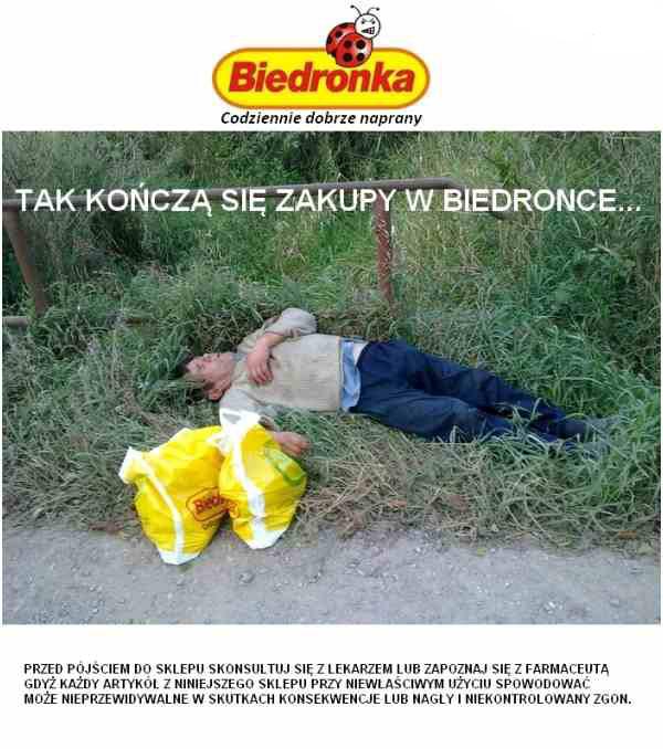 Tak kończą się zakupy w biedronce. Przed pójściem do sklepu