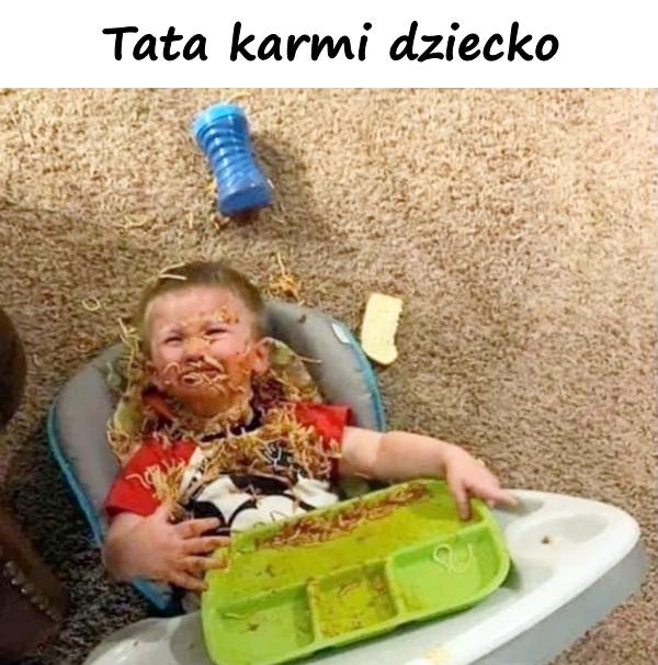 Tata karmi dziecko