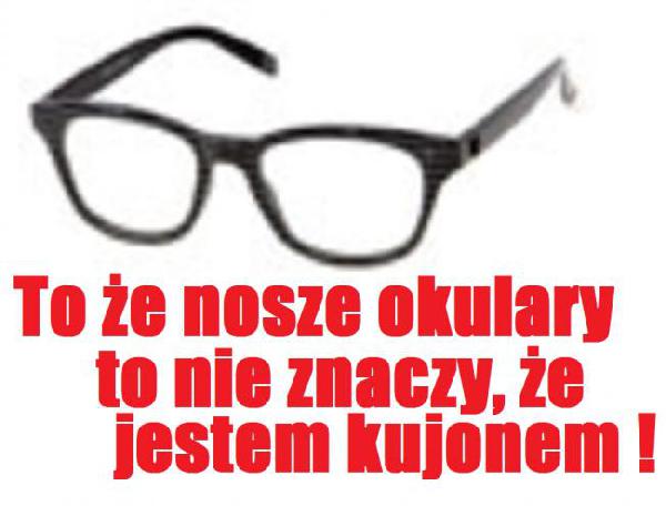 To, że nosze okulary, to nie znaczy, że jestem kujonem