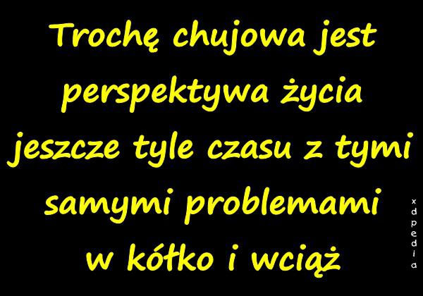 Trochę chujowa jest perspektywa życia jeszcze tyle czasu z