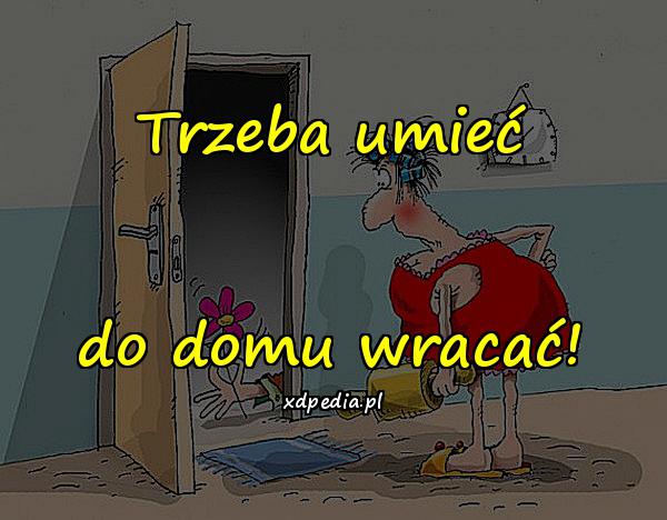 Trzeba umieć do domu wracać