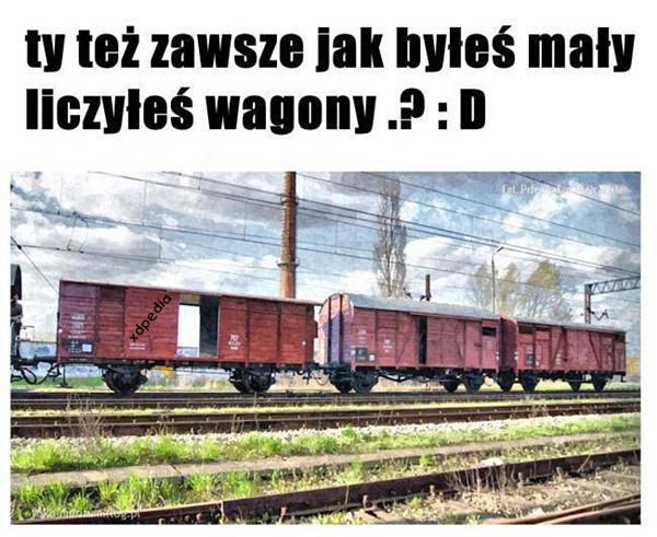 Ty też zawsze jak byłeś mały liczyłeś wagony? :D