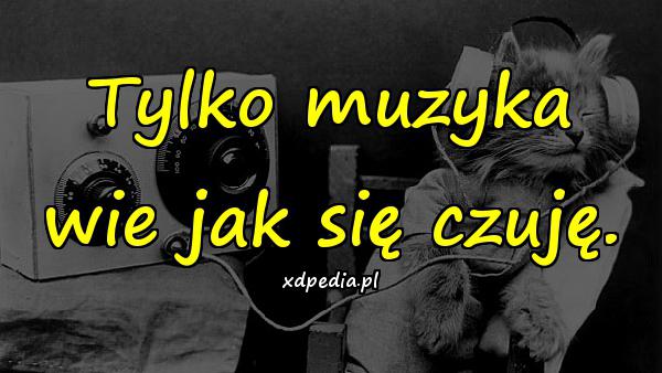 Tylko muzyka wie jak się czuję