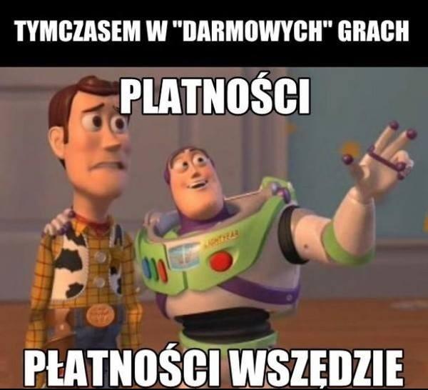 Tymczasem w darmowych grach: płatności, wszędzie płatności