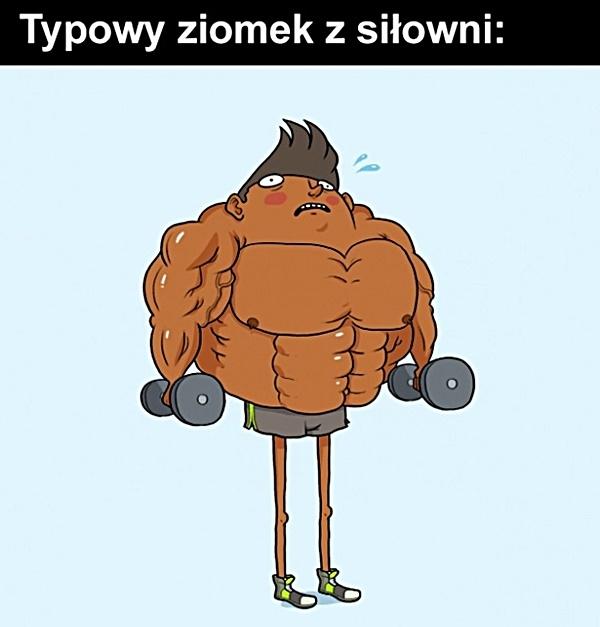 Typowy ziomek z siłowni