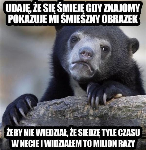 Udaję, że się śmieję gdy znajomy pokazuje mi śmieszny