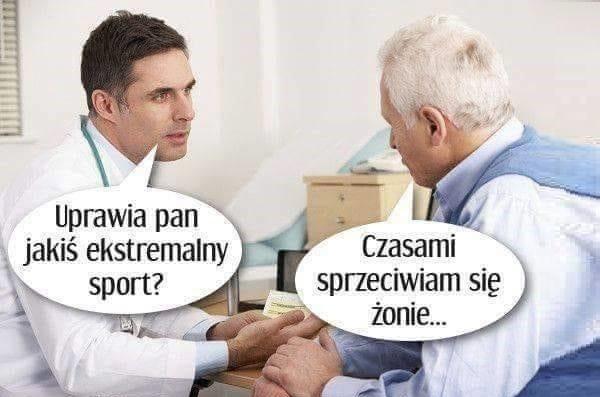 - Uprawia pan jakiś ekstremalny sport? - Czasami