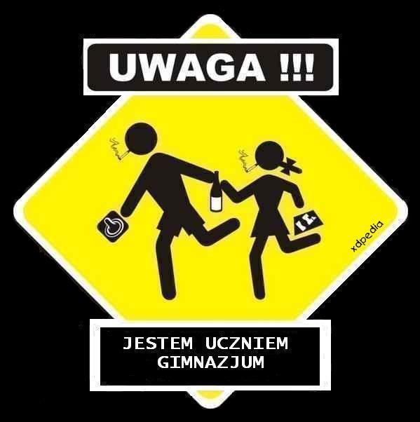 Uwaga! Jestem uczniem gimnazjum