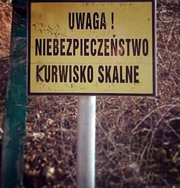 Uwaga niebezpieczeństwo! Kurwisko skalne