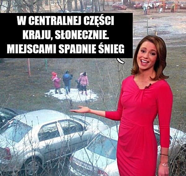 W centralnej części kraju, słonecznie. Miejscami spadnie