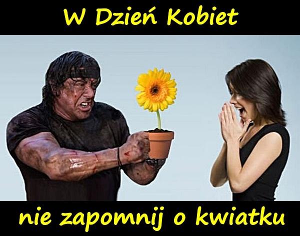 W Dzień Kobiet nie zapomnij o kwiatku