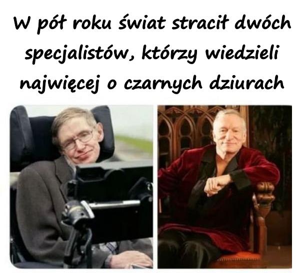 W pół roku świat stracił dwóch specjalistów, którzy