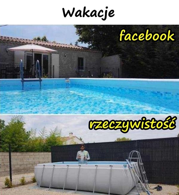 Wakacje - facebook i rzeczywistość