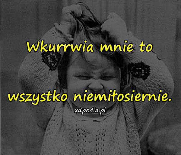 Wkurrwia mnie to wszystko niemiłosiernie