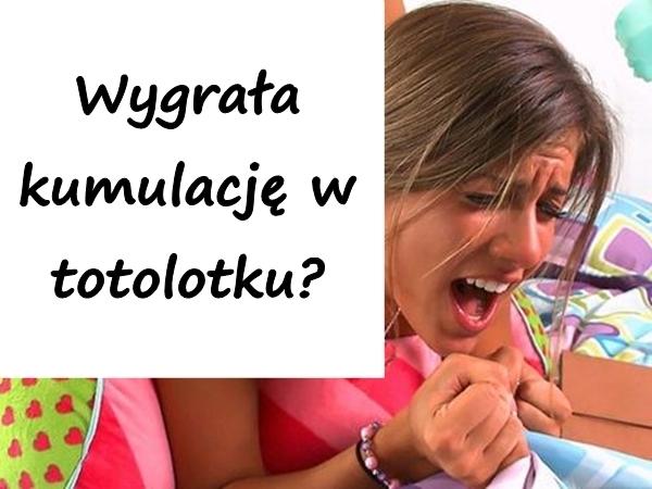 Wygrała kumulację w totolotku