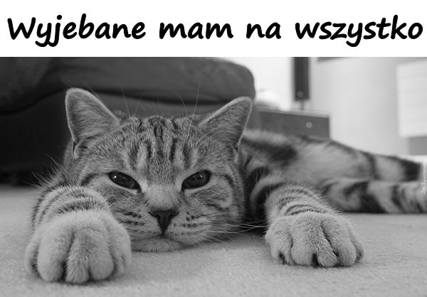 Wyjebane mam na wszystko