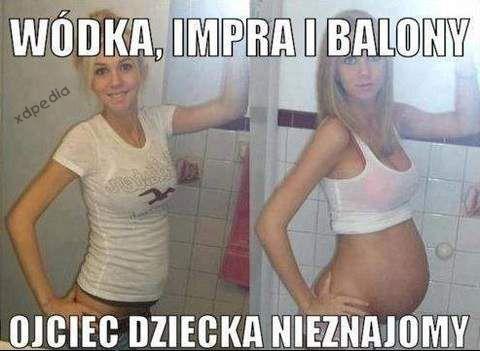 Wódka, impra i balony - ojciec dziecka nieznajomy