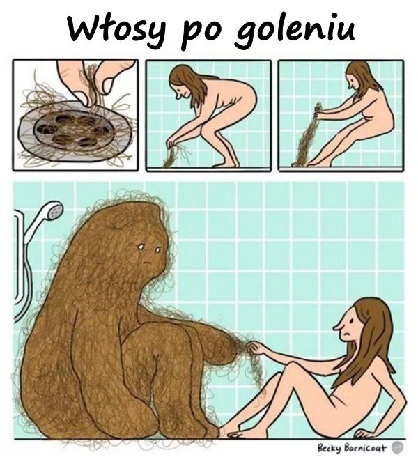 Włosy po goleniu