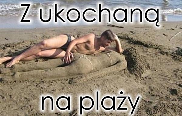 Z ukochaną na plaży