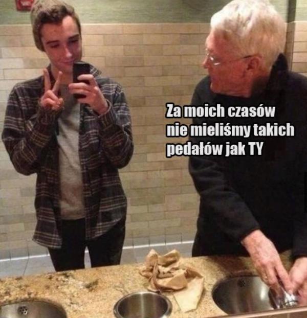 Za moich czasów nie mieliśmy takich pedałów jak ty