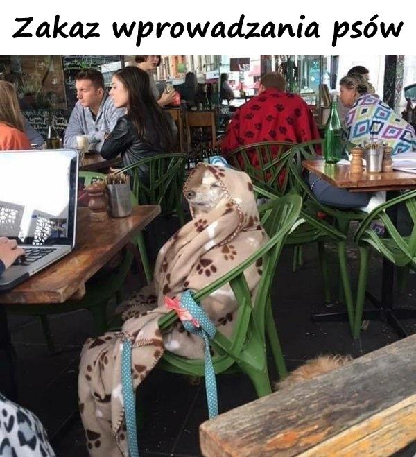 Zakaz wprowadzania psów