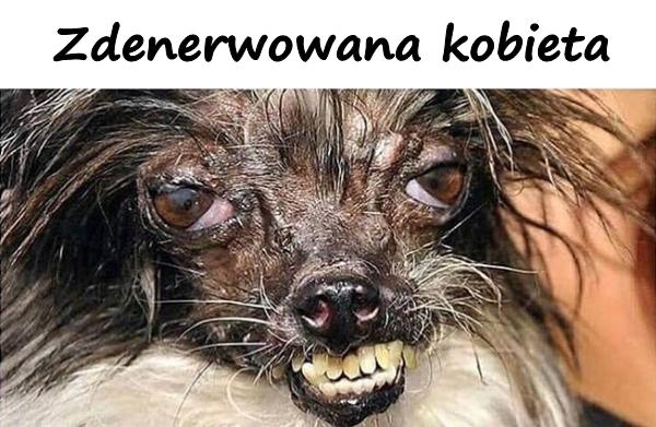 Zdenerwowana kobieta