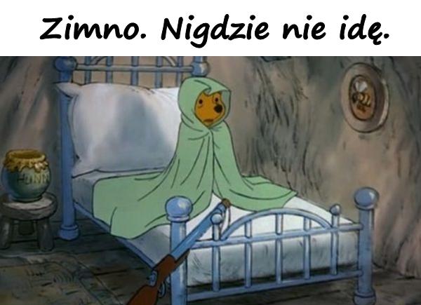 Zimno. Nigdzie nie idę