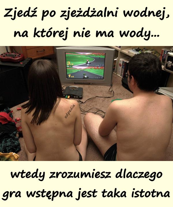 Zjedź po zjeżdżalni wodnej, na której nie ma wody... wtedy