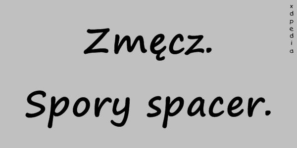 Zmęcz. Spory spacer