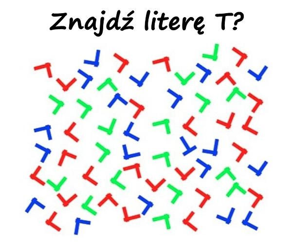 Znajdź literę T