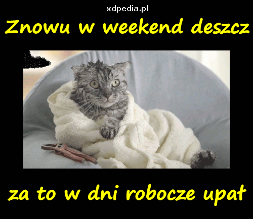 Znowu w weekend deszcz za to w dni robocze upał