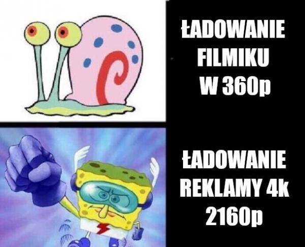 Ładowanie filmiku vs. ładowanie reklamy