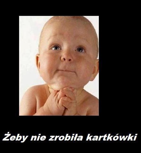 Żeby nie zrobiła kartkówki