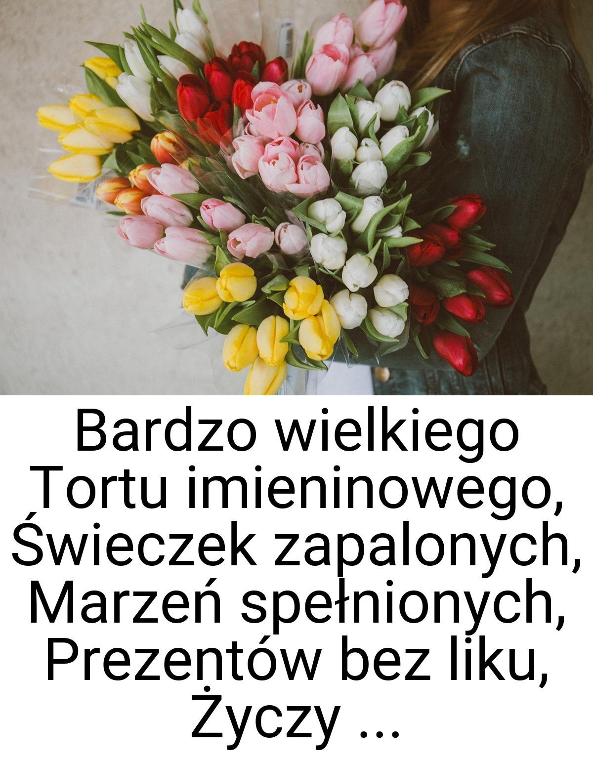 Bardzo wielkiego Tortu imieninowego, Świeczek zapalonych